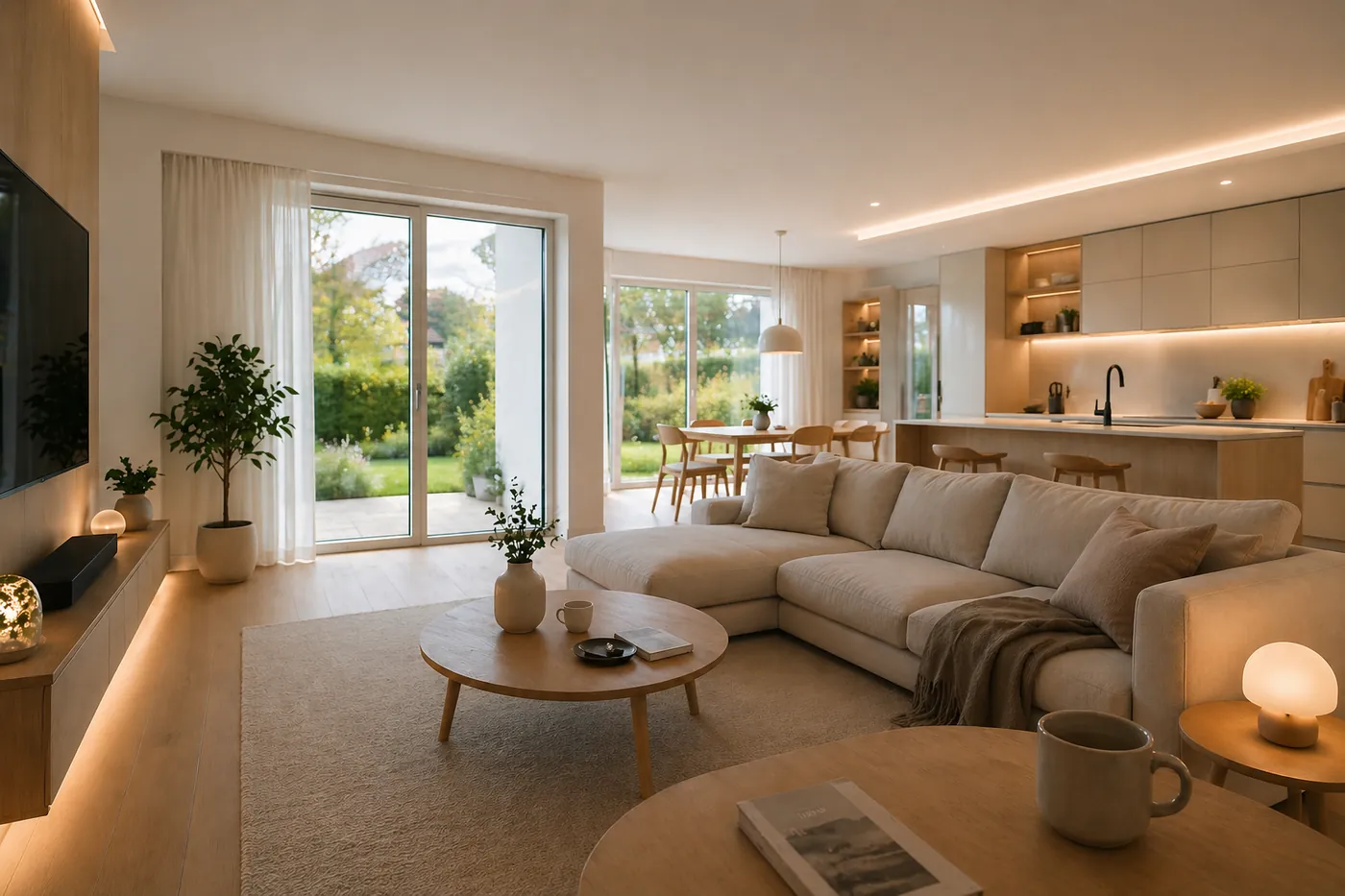 Lyst skandinavisk hjem med smart home fra Safelii